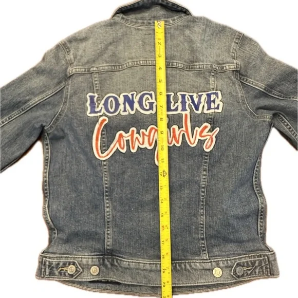 Ian Munsick/Cody Johnson “long live cowgirls” Upcycled denim jacket - Picture 3 of 6